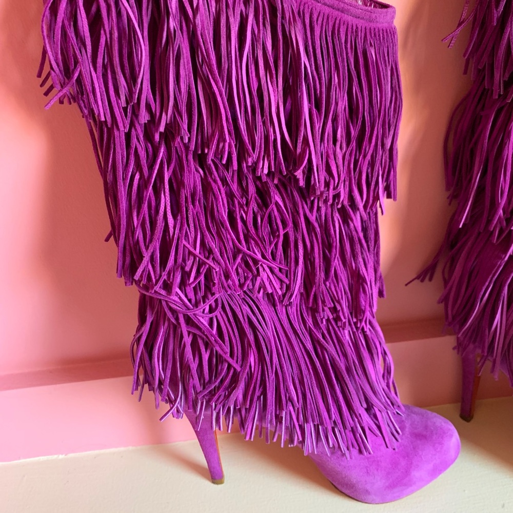 ๐ฎChristian Louboutin Forever Tina Fringe Boot๐ฎ - Picture 7 of 7